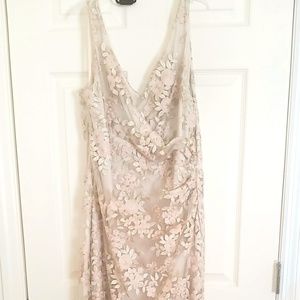 Lauren ralph lauren gown fitted fit side split